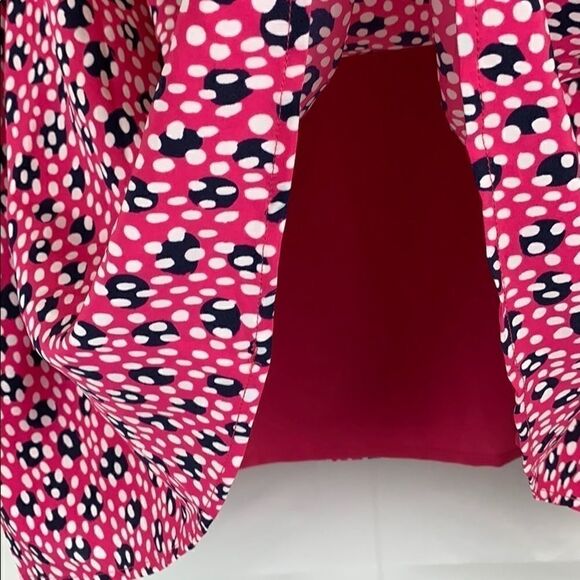 Molly & Isadora pink print side zipper skirt - Picture 5 of 8